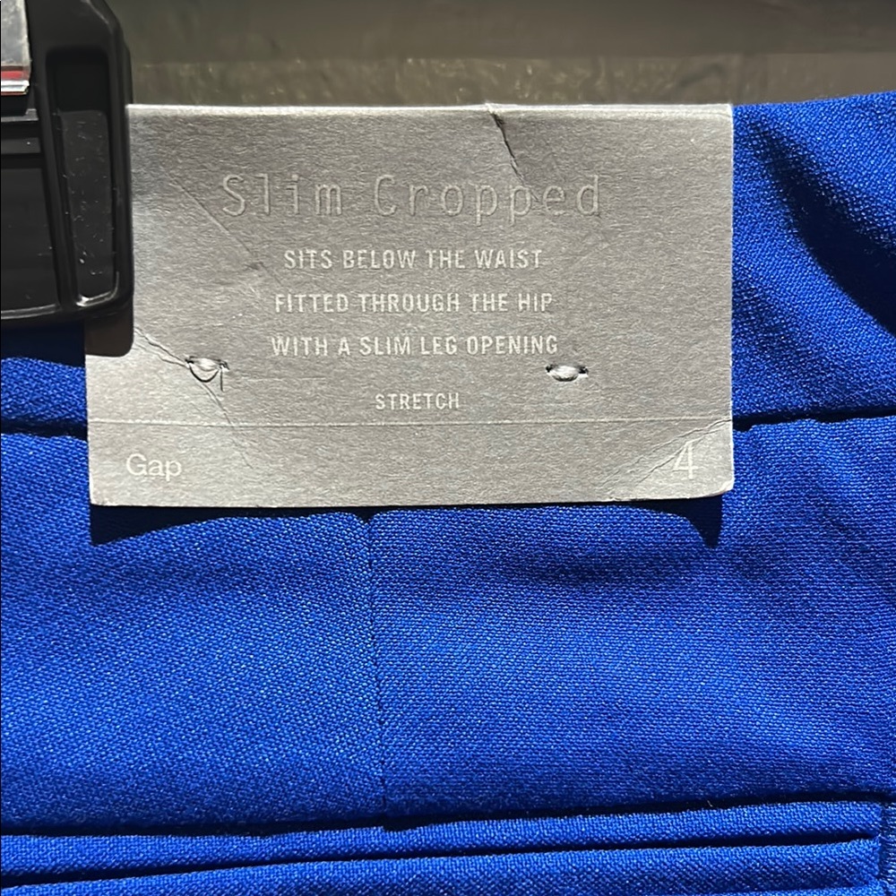 GAP Blue Slim Fit Trousers - Picture 4 of 9